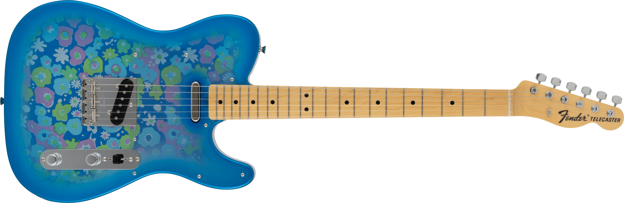 限定版日产 Telecaster® 蓝色花朵电吉他