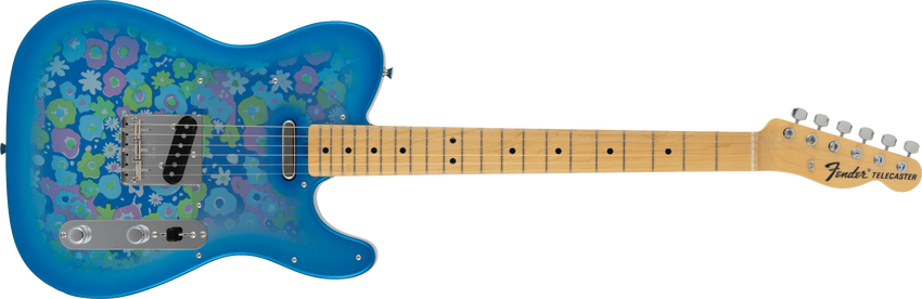 限定版日产 Telecaster® 蓝色花朵电吉他