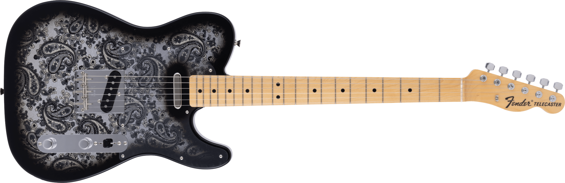 限定版日产 Telecaster® 黑色佩斯利电吉他