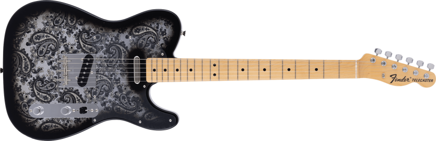 限定版日产 Telecaster® 黑色佩斯利电吉他