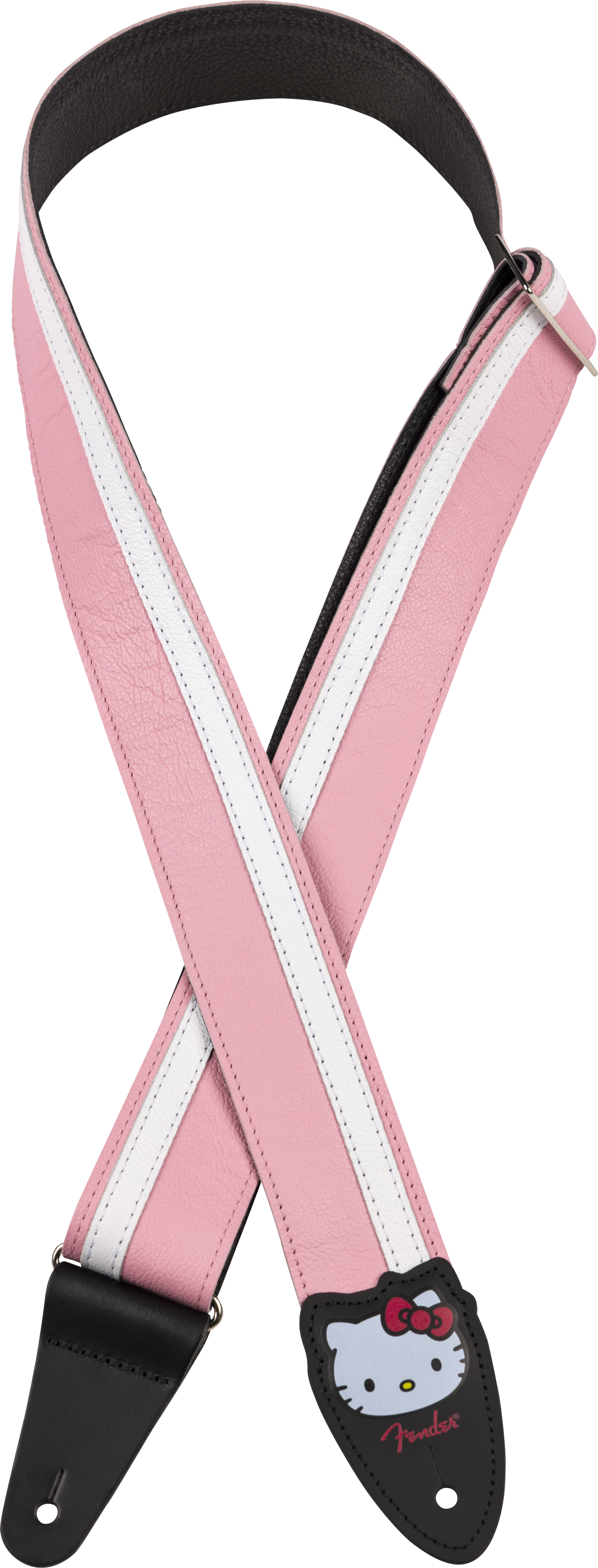Fender® x Hello Kitty® 粉色皮革背带