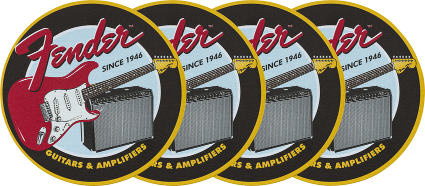 Fender™ 1946 吉他和音箱杯垫套装