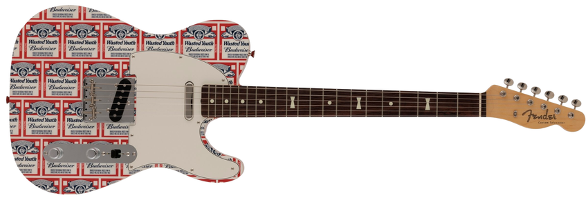 限定版日产 Wasted Youth “百威啤酒” 联名 Telecaster® 电吉他